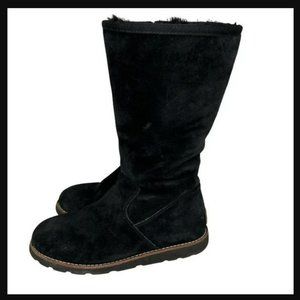 Ugg W Etta Black Waterproof Boot with Shearling Interior size 7